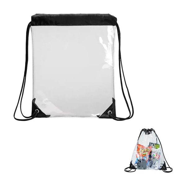 Clear Vinyl Drawstring Bag... from ASI 31517 Admart Products / Admart Line