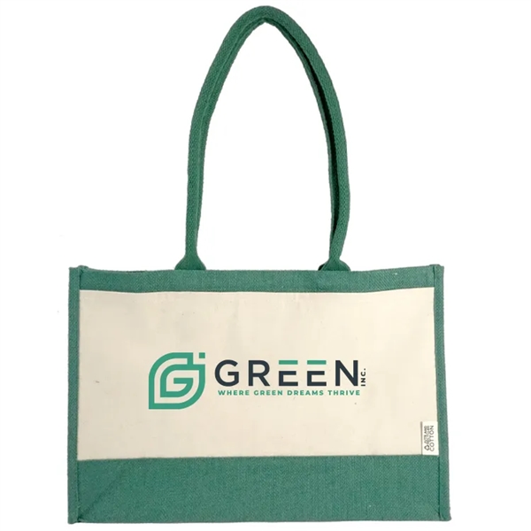 Eco-chic Recycled Cotton Tote: Perfect for groceries, 100% recycled, customizable, and... from ASI 67557 LimeLight Ent / Limelight USA