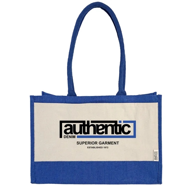 Eco-chic Recycled Cotton Tote: Perfect for groceries, 100% recycled, customizable, and... from ASI 67557 LimeLight Ent / Limelight USA