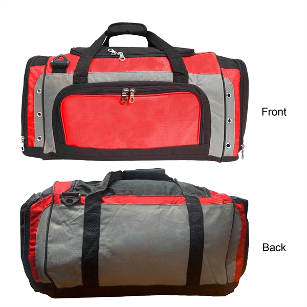600D Polyester & 420D Ripstop Nylon duffel bag. Features U-shape double... from ASI 41511 Brainchild USA Inc / BrainChild Gift Club
