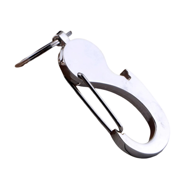 Bottle opener metal hook keychain plus laser engraving on 1 location... from ASI 37218 Athena Promo (tm)