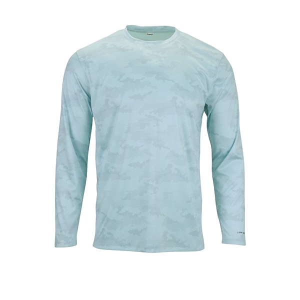 Long Sleeve Performance Tee with all over Hex Camo Sublimated Print... from ASI 85988 Century Place Apparel