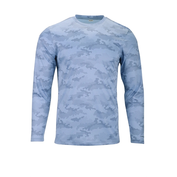 Long Sleeve Performance Tee with all over Hex Camo Sublimated Print... from ASI 85988 Century Place Apparel