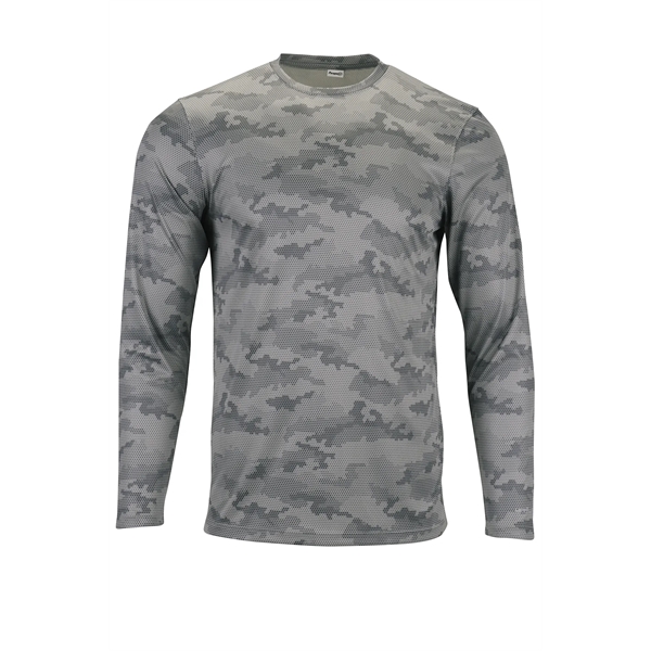 Long Sleeve Performance Tee with all over Hex Camo Sublimated Print... from ASI 85988 Century Place Apparel