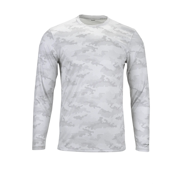 Long Sleeve Performance Tee with all over Hex Camo Sublimated Print... from ASI 85988 Century Place Apparel