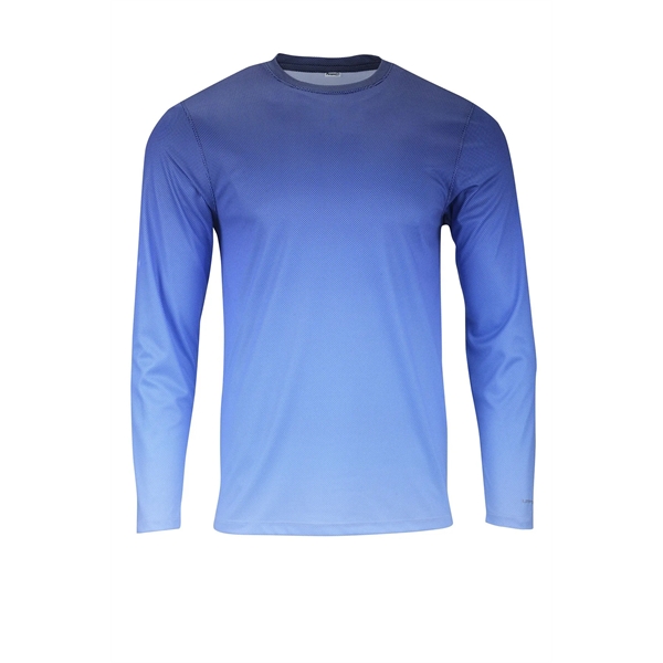 Barbados two colored gradient long sleeve tee with UPF 50+ protection.... from ASI 85988 Century Place Apparel