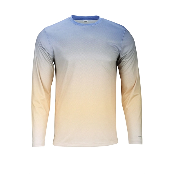Barbados two colored gradient long sleeve tee with UPF 50+ protection.... from ASI 85988 Century Place Apparel