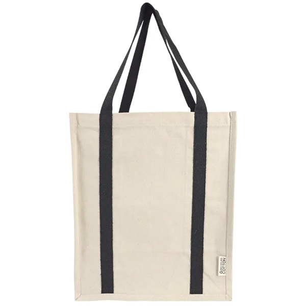 Eco-chic Recycled Cotton Tote: Perfect for groceries, 100% recycled, customizable, and... from ASI 67557 LimeLight Ent / Limelight USA