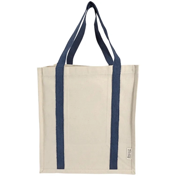 Eco-chic Recycled Cotton Tote: Perfect for groceries, 100% recycled, customizable, and... from ASI 67557 LimeLight Ent / Limelight USA