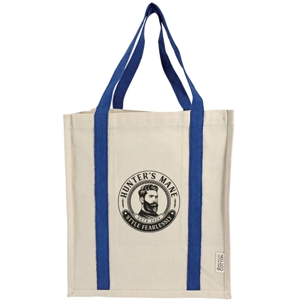 Eco-chic Recycled Cotton Tote: Perfect for groceries, 100% recycled, customizable, and... from ASI 67557 LimeLight Ent / Limelight USA