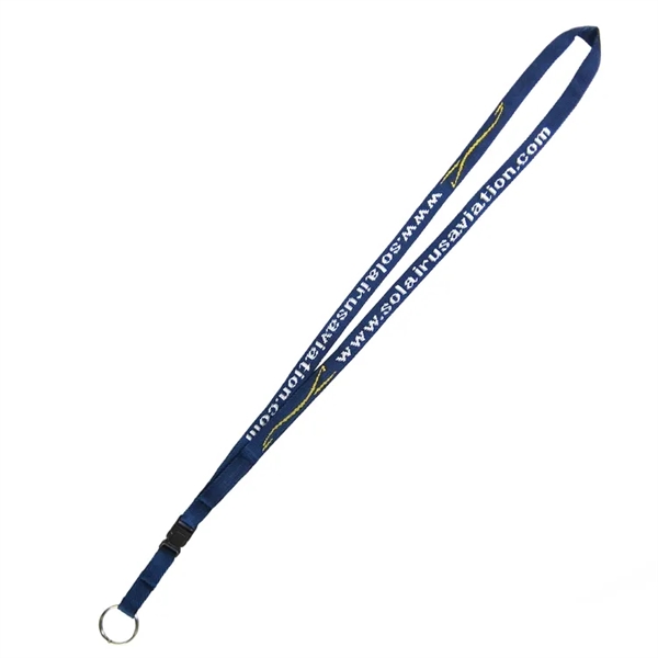1/2" Woven Detachable Lanyard, made from polypropylene with nickel-plated hardware, is... from ASI 92980 WOV-IN® / Universal Strap/Wov-In Line
