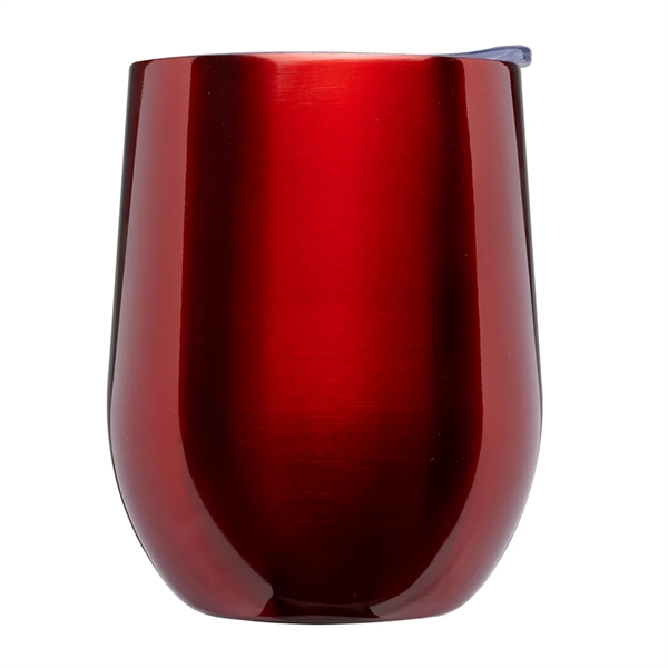 11 oz. Stainless steel wine tumbler plus 1 color silkscreen imprint... from ASI 37218 Athena Promo (tm)