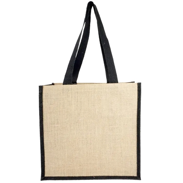 Sustainable style! Jute Recycled Canvas Tote: 100% recycled, front pocket, 28"... from ASI 67557 LimeLight Ent / Limelight USA