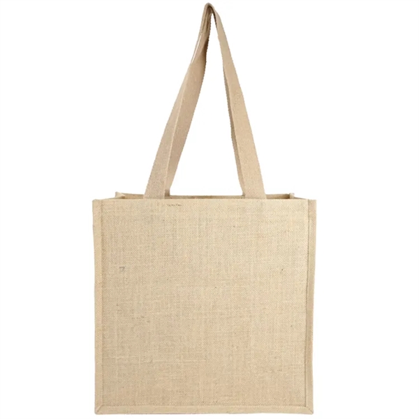 Sustainable style! Jute Recycled Canvas Tote: 100% recycled, front pocket, 28"... from ASI 67557 LimeLight Ent / Limelight USA