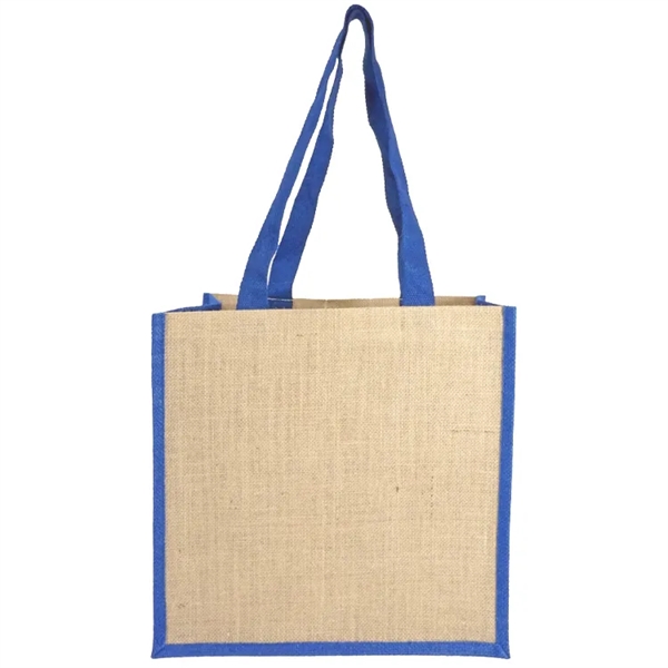 Sustainable style! Jute Recycled Canvas Tote: 100% recycled, front pocket, 28"... from ASI 67557 LimeLight Ent / Limelight USA