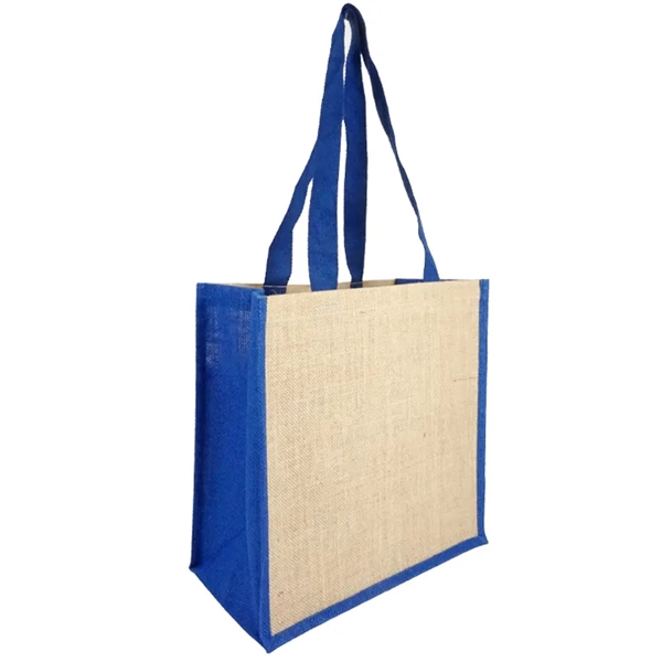 Sustainable style! Jute Recycled Canvas Tote: 100% recycled, front pocket, 28"... from ASI 67557 LimeLight Ent / Limelight USA
