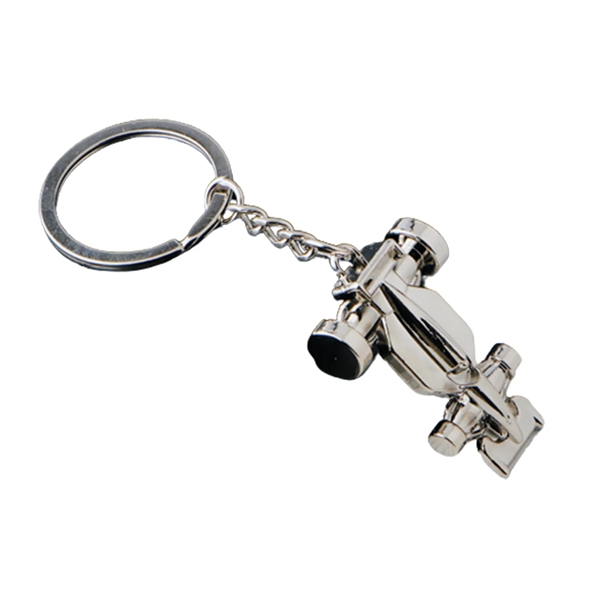 Racing car model keychain plus laser engraving on 1 location... from ASI 37218 Athena Promo (tm)