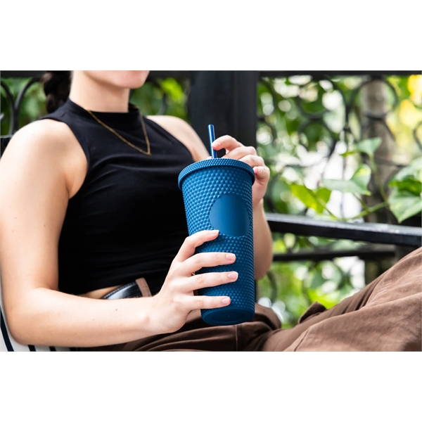 24 oz. recycled plastic tumbler with lid and straw,... from ASI 57800 Gordon Sinclair / Gordon Sinclair®