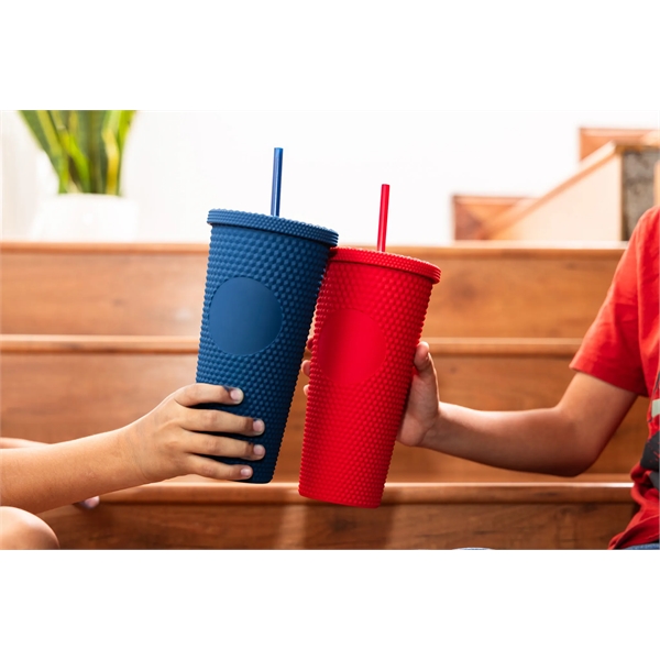 24 oz. recycled plastic tumbler with lid and straw,... from ASI 57800 Gordon Sinclair / Gordon Sinclair®