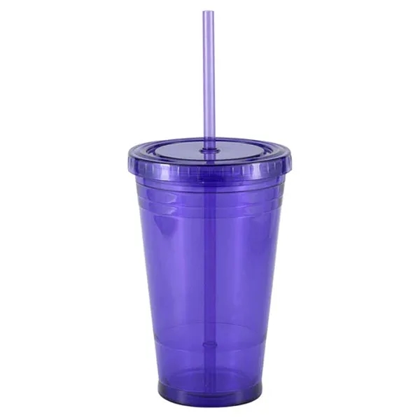 16 ounce double wall insulated plastic tumbler with lid, straw and... from ASI 57800 Gordon Sinclair / Gordon Sinclair®