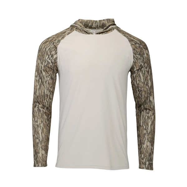 Biloxi long sleeve hoodie shirt made of 100% microfiber performance polyester.... from ASI 85988 Century Place Apparel
