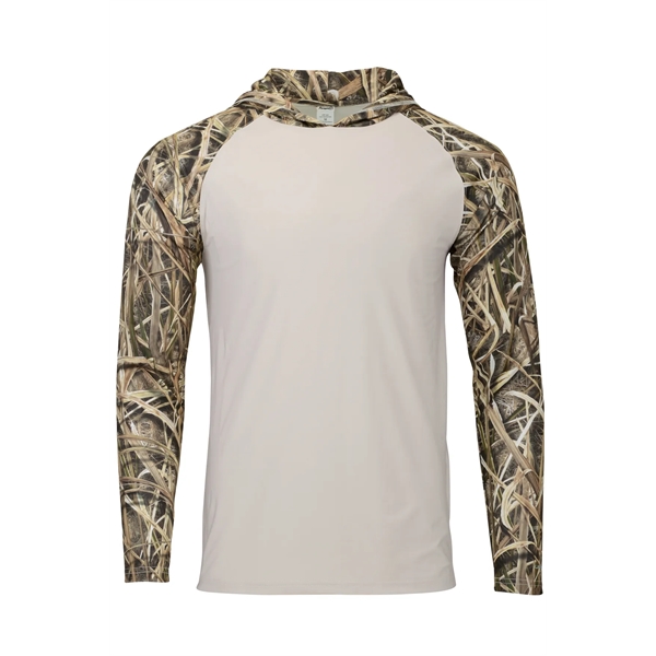 Biloxi long sleeve hoodie shirt made of 100% microfiber performance polyester.... from ASI 85988 Century Place Apparel