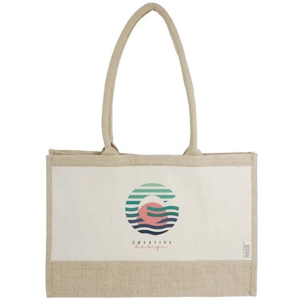 Eco-chic Recycled Cotton Tote: Perfect for groceries, 100% recycled, customizable, and... from ASI 67557 LimeLight Ent / Limelight USA