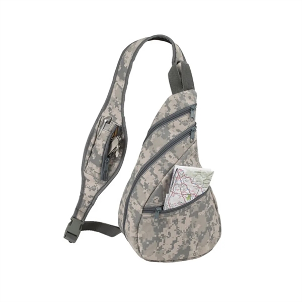 Digital camo crossbody sling backpack.... from ASI 31517 Admart Products / Admart Line