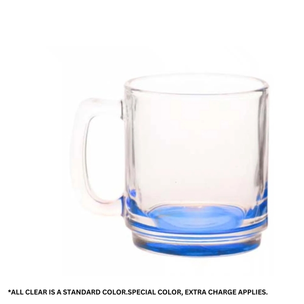 9 oz. Clear glass coffee mugs plus 1 color silkscreen imprint... from ASI 37218 Athena Promo (tm)