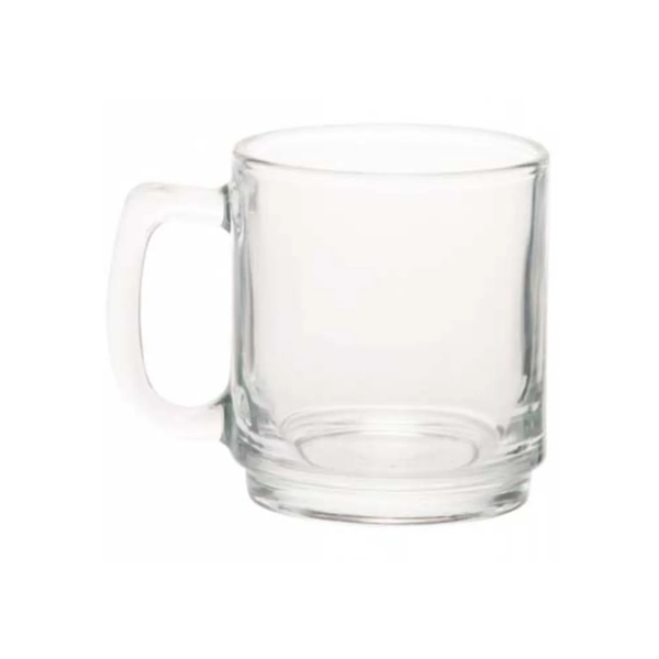 9 oz. Clear glass coffee mugs plus 1 color silkscreen imprint... from ASI 37218 Athena Promo (tm)