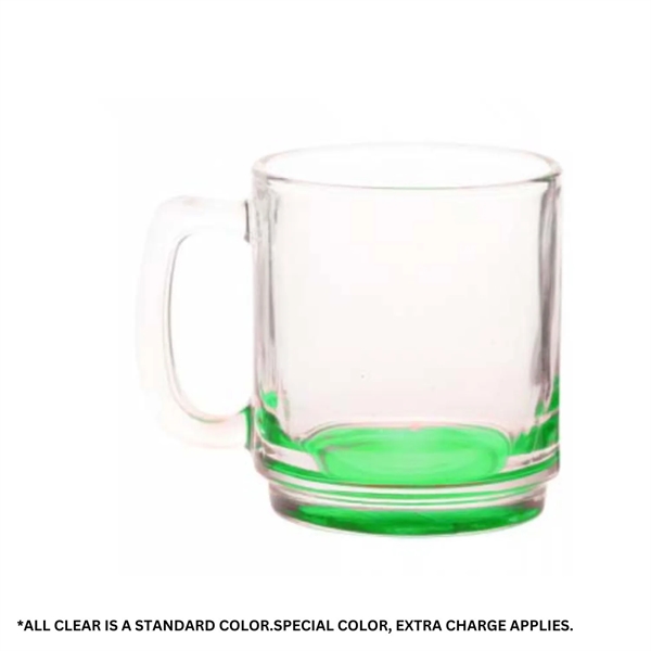 9 oz. Clear glass coffee mugs plus 1 color silkscreen imprint... from ASI 37218 Athena Promo (tm)