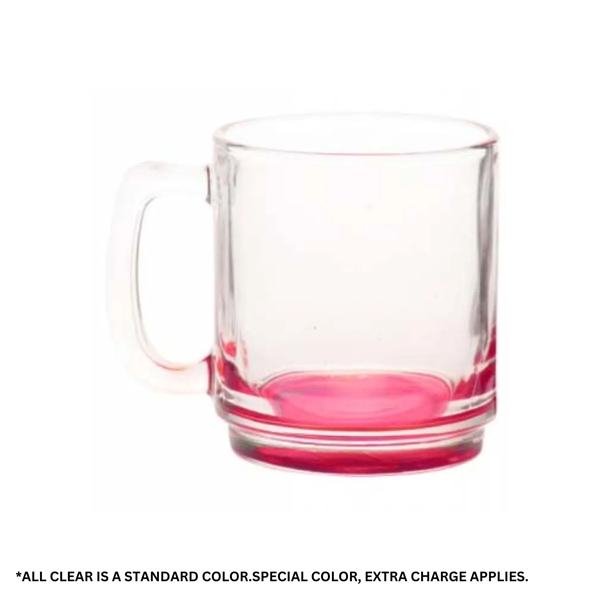 9 oz. Clear glass coffee mugs plus 1 color silkscreen imprint... from ASI 37218 Athena Promo (tm)