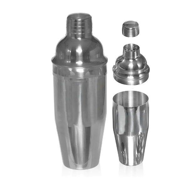 Stainless steel cocktail shaker, 23.3 oz. plus 1 color silkscreen imprint... from ASI 37218 Athena Promo (tm)