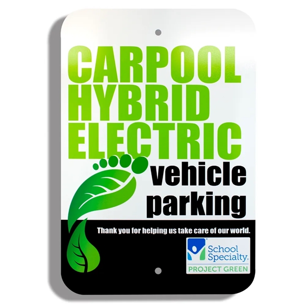 12" x 18" flat sign made of recycled aluminum with two... from ASI 50120 Dixie Seal & Stamp Co Inc / Dixiline