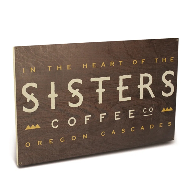 11" x 17" wood sign with imprint options.... from ASI 50120 Dixie Seal & Stamp Co Inc / Dixiline