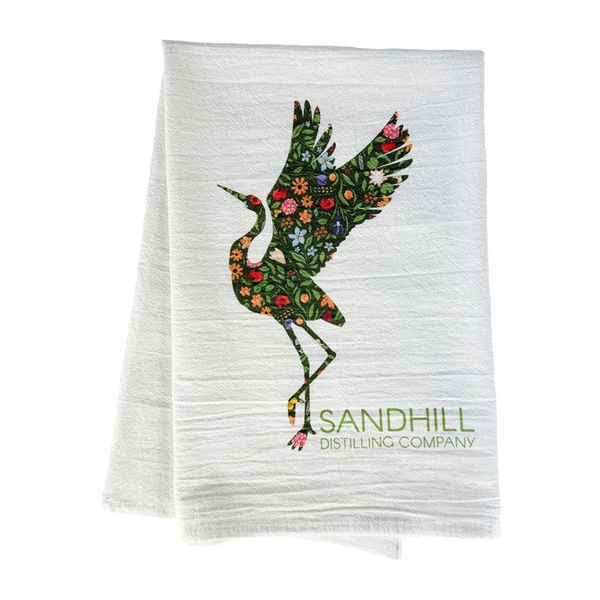 28" square absorbent 100% organic cotton "flour sack" tea towel with... from ASI 92980 WOV-IN® / Universal Strap/Wov-In Line