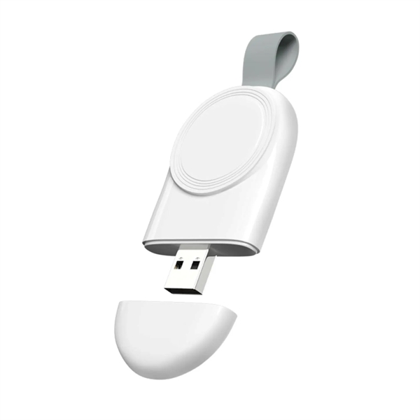 Portable iWatch magnetic wireless charger plus silkscreen imprint on 1 location... from ASI 37218 Athena Promo (tm)