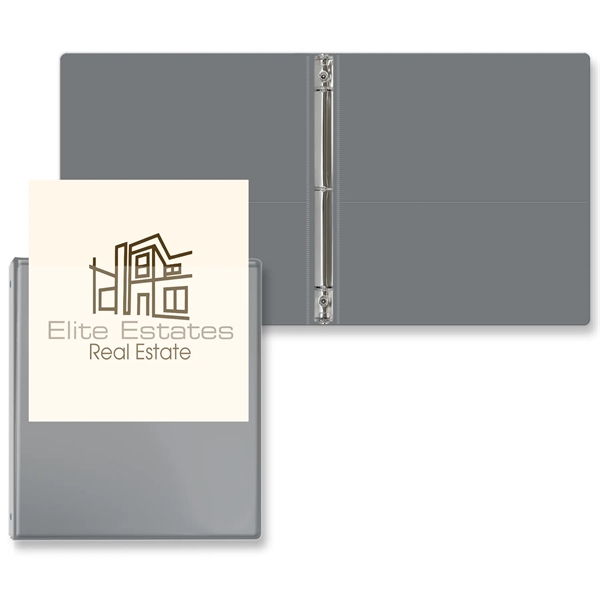 1/2" Round three ring binder made of vinyl with front and... from ASI 54040 Fey Promo / Fey Binders and Organization Solutions