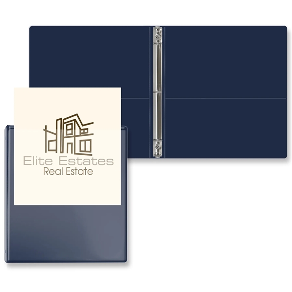 1/2" Round three ring binder made of vinyl with front and... from ASI 54040 Fey Promo / Fey Binders and Organization Solutions