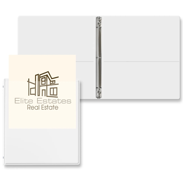 1/2" Round three ring binder made of vinyl with front and... from ASI 54040 Fey Promo / Fey Binders and Organization Solutions
