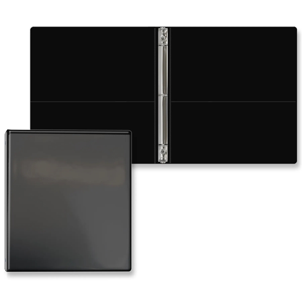 1/2" Round three ring binder made of vinyl with front and... from ASI 54040 Fey Promo / Fey Binders and Organization Solutions