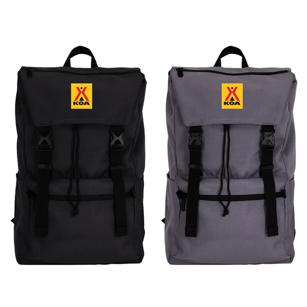 Backpack made with RPET materials with pull cord top opening, padded... from ASI 88060 Snugz/USA Inc