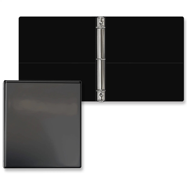 1" Round three ring binder made of vinyl with front and... from ASI 54040 Fey Promo / Fey Binders and Organization Solutions
