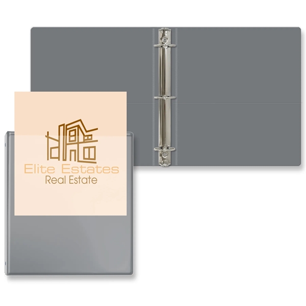 1 1/2" Round three ring binder made of vinyl with front... from ASI 54040 Fey Promo / Fey Binders and Organization Solutions