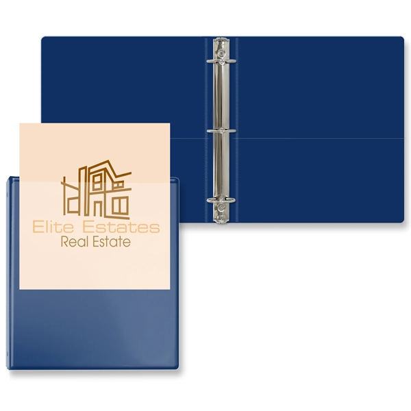 1 1/2" Round three ring binder made of vinyl with front... from ASI 54040 Fey Promo / Fey Binders and Organization Solutions