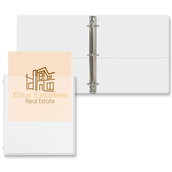 1 1/2" Round three ring binder made of vinyl with front... from ASI 54040 Fey Promo / Fey Binders and Organization Solutions