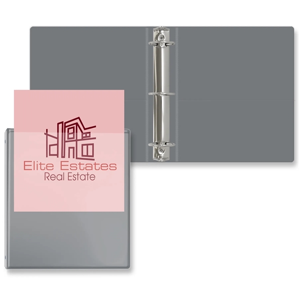 2" Round three ring binder made of vinyl with front and... from ASI 54040 Fey Promo / Fey Binders and Organization Solutions