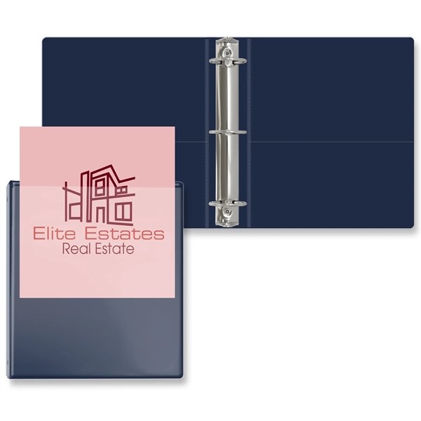 2" Round three ring binder made of vinyl with front and... from ASI 54040 Fey Promo / Fey Binders and Organization Solutions
