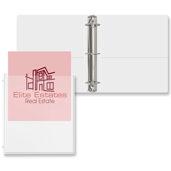 2" Round three ring binder made of vinyl with front and... from ASI 54040 Fey Promo / Fey Binders and Organization Solutions