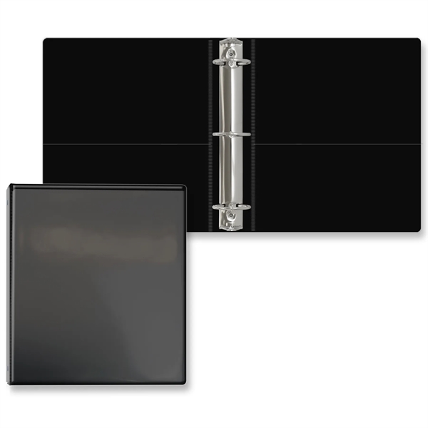 2" Round three ring binder made of vinyl with front and... from ASI 54040 Fey Promo / Fey Binders and Organization Solutions